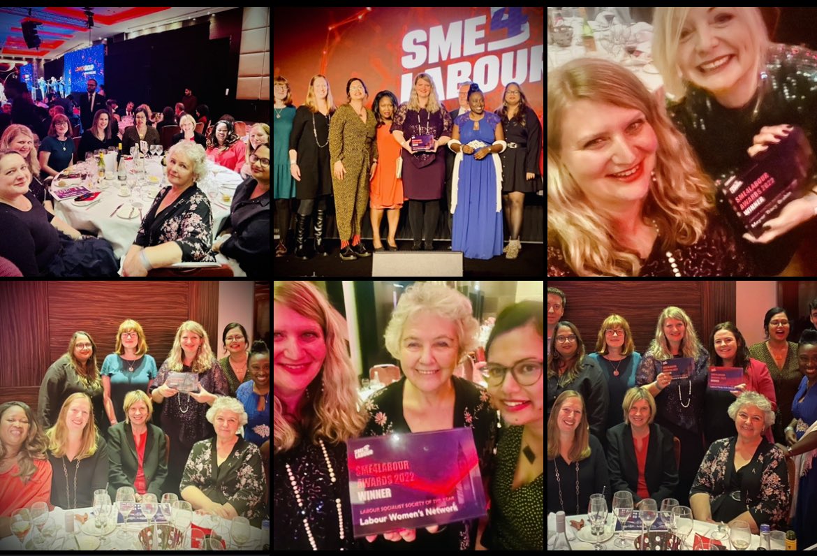 Great to be named Socialist Society of the Year at #SME4Labour dinner, shared with our friends <a href="/labourirish/">Labour Party Irish Society</a>. This year LWN has trained even more women, campaigned against sexism in all its forms &amp; successfully pushed for #Selections4ThisMillenium Join us!🌹lwn.org.uk/join_lwn