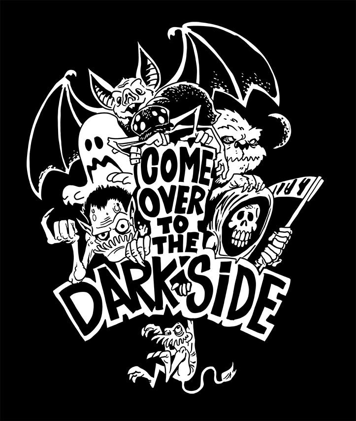 bryankellydraws's tweet photo. this year I got to do another Nightmare on Fry St shirt design! 

#nightmareonfryst #fryst #frystdenton #barshirt https://t.co/lpBGrW4NwP