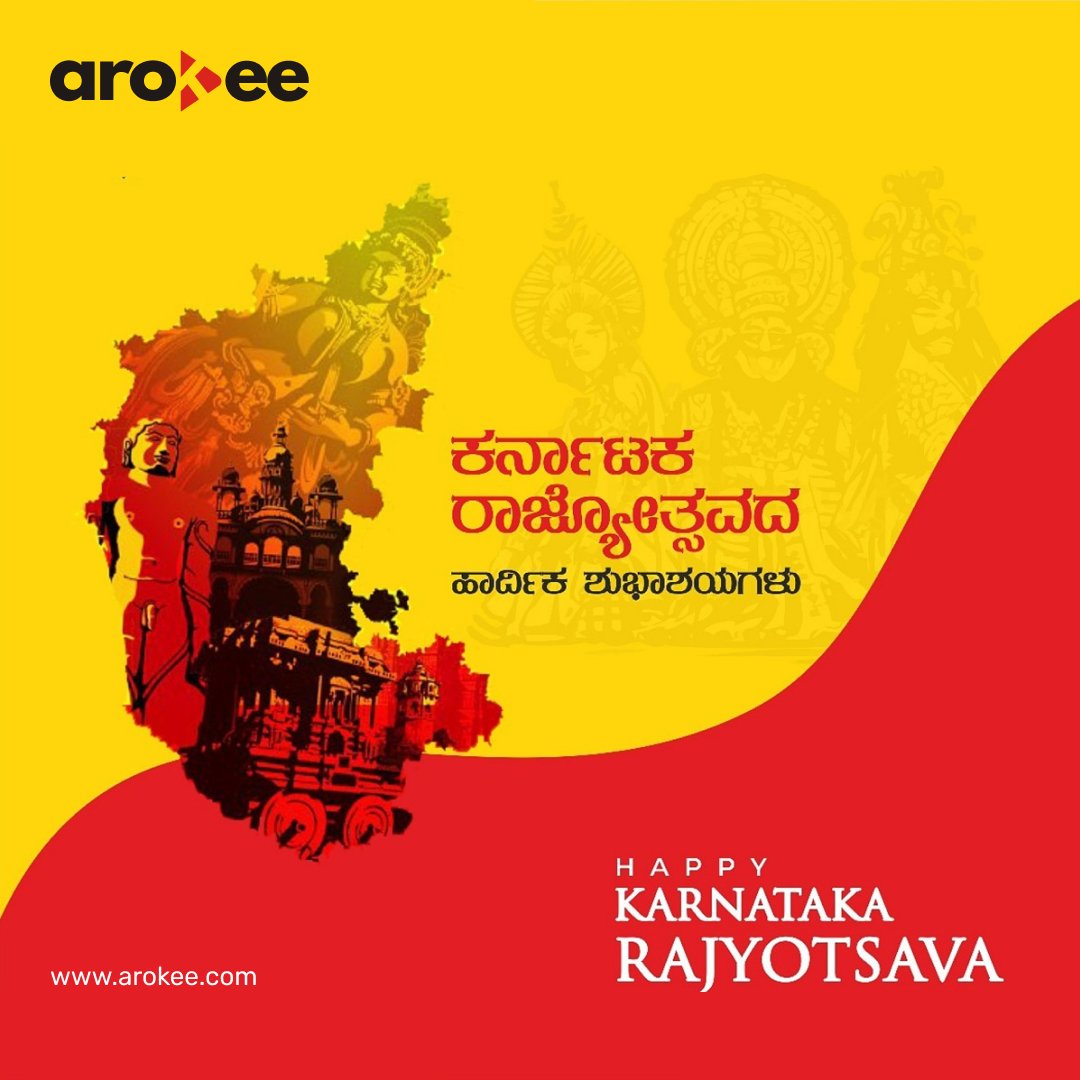 arokee_ospl's tweet photo. A #state has an #exuberant_heritage and diverse #linguistic and #religious entities. Extending my wishes to the #people of #Karnataka on #KannadaRajyotsava
https://t.co/7XNDtIzpO8
#arokee #learnwitharokee #softwaredevlopmentcomapany #software #uiuxdesign #fullstackdevlopment https://t.co/Z6emcwCTYK