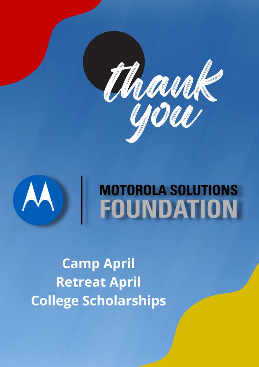 We are grateful for friends like @MSIFoundation! This year, we are thrilled to receive grants for Retreat April, Camp April and secondary education scholarships! In 2022,  we served over 150 family members through these programs!

#MotoSolutionsCares #FirstResponders #FirstHELP