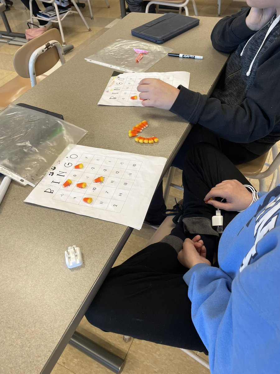 mrs_farrHMSS's tweet photo. Integer bingo but make it Halloween 🎃 👻 https://t.co/RwaIMQco0j