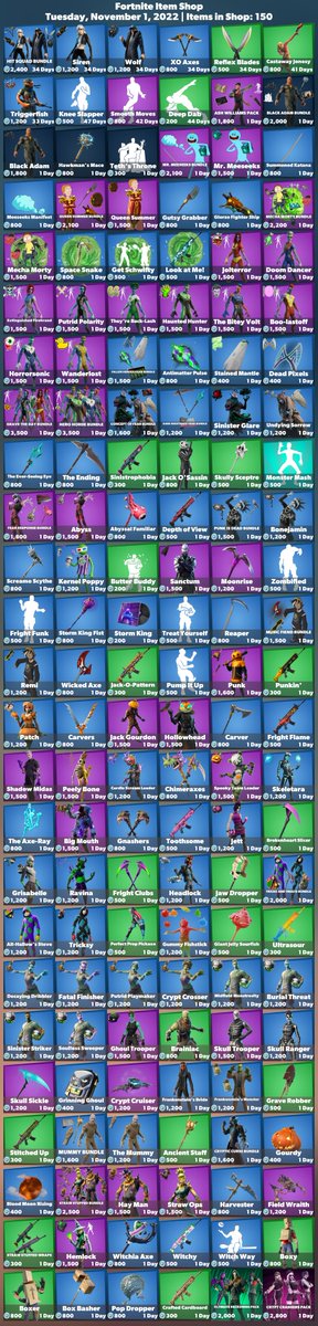 FireMonkey's tweet photo. 🛒 #Fortnite Item Shop
⏰ Tuesday, November 1, 2022

💚 Use code 'FireMonkey' to support me! #EpicPartner https://t.co/bncwpNq4uG