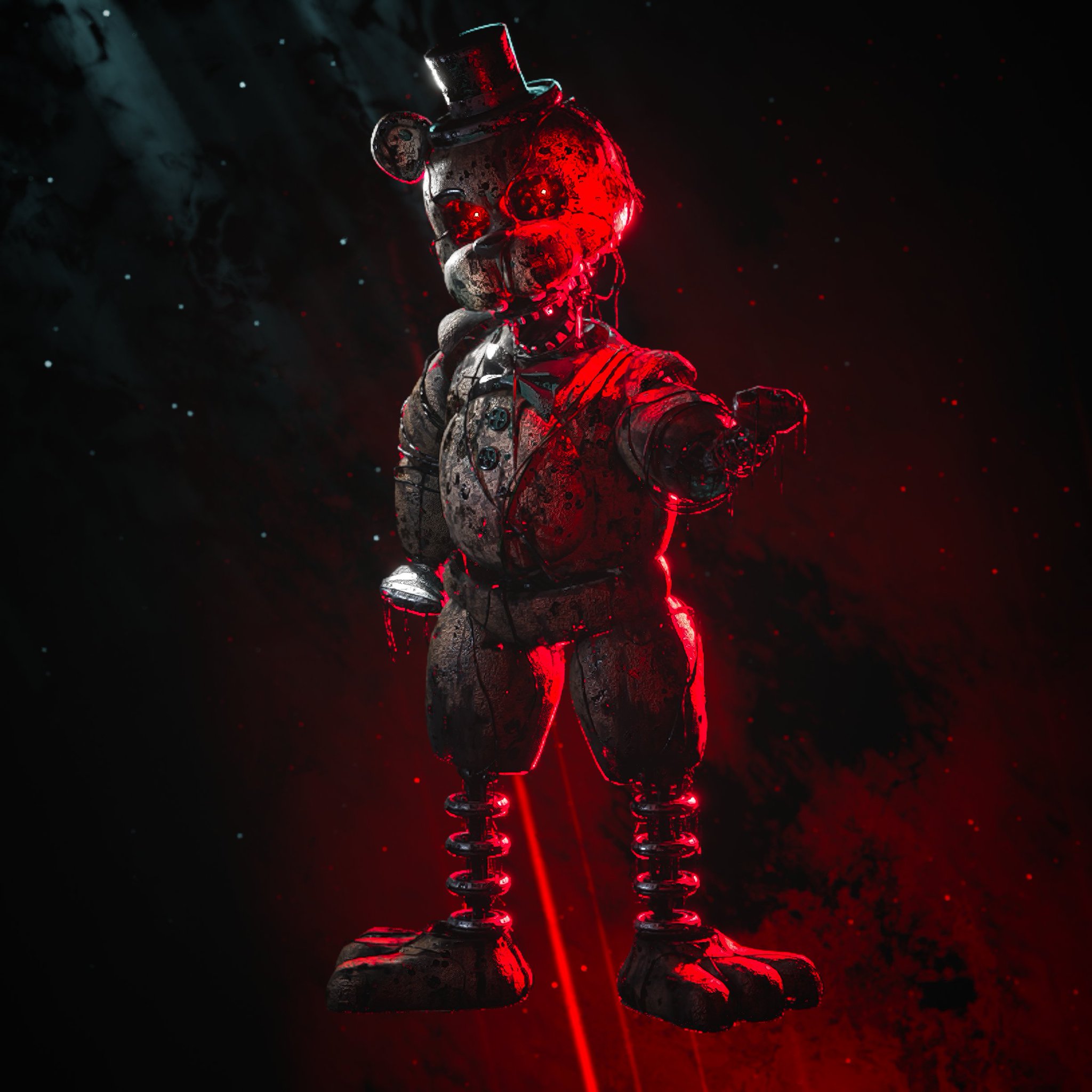 Glitchbear87 on X: The Joy of Creation: Ignited Freddy Poster Model by:  @/LukaszBorges #fnaf #tjoc #fnaffanart #fanverse  /  X