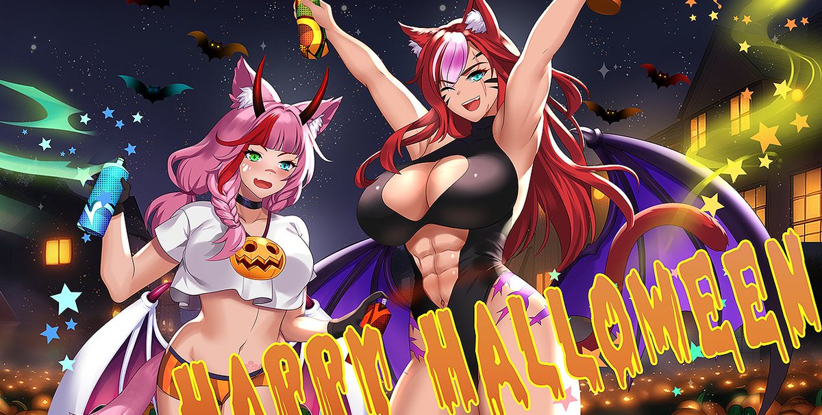 Happy Halloween ★⌒ヽ( ͡° v ͡°)♥!
#Halloween