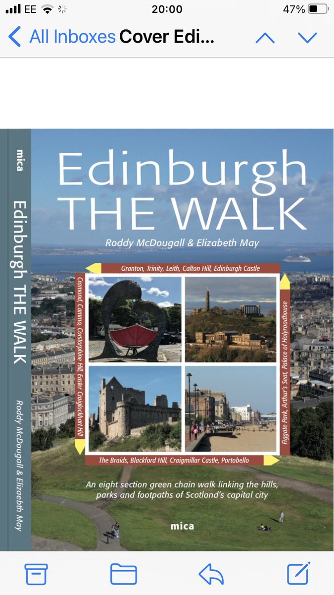 LizzieHelenMay's tweet photo. @jackfifield @ManchesterMill Also on the same principle is #EdinburghtheWalk. The route is not yet waymarked but the book contains full description and clear maps. @Edin_the_walk https://t.co/ugzFQllqIv