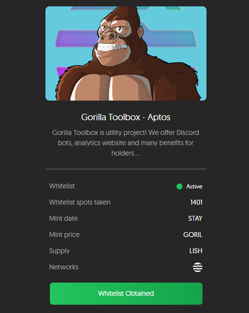 Misstree_nft's tweet photo. Purge and wallet submit
@GorillaToolbox 🤝 @BlocksmithLabs 

You can submit wallet here:  https://t.co/X8k3CLH4M8

Before submit wallet make sure you went through Purge channel. Check last announcement on our Discord for more details. https://t.co/kPFISbyc5P