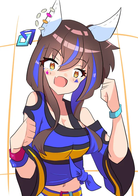 クリスタで描いたヘリオス #ウマ娘 #ダイタクヘリオス 