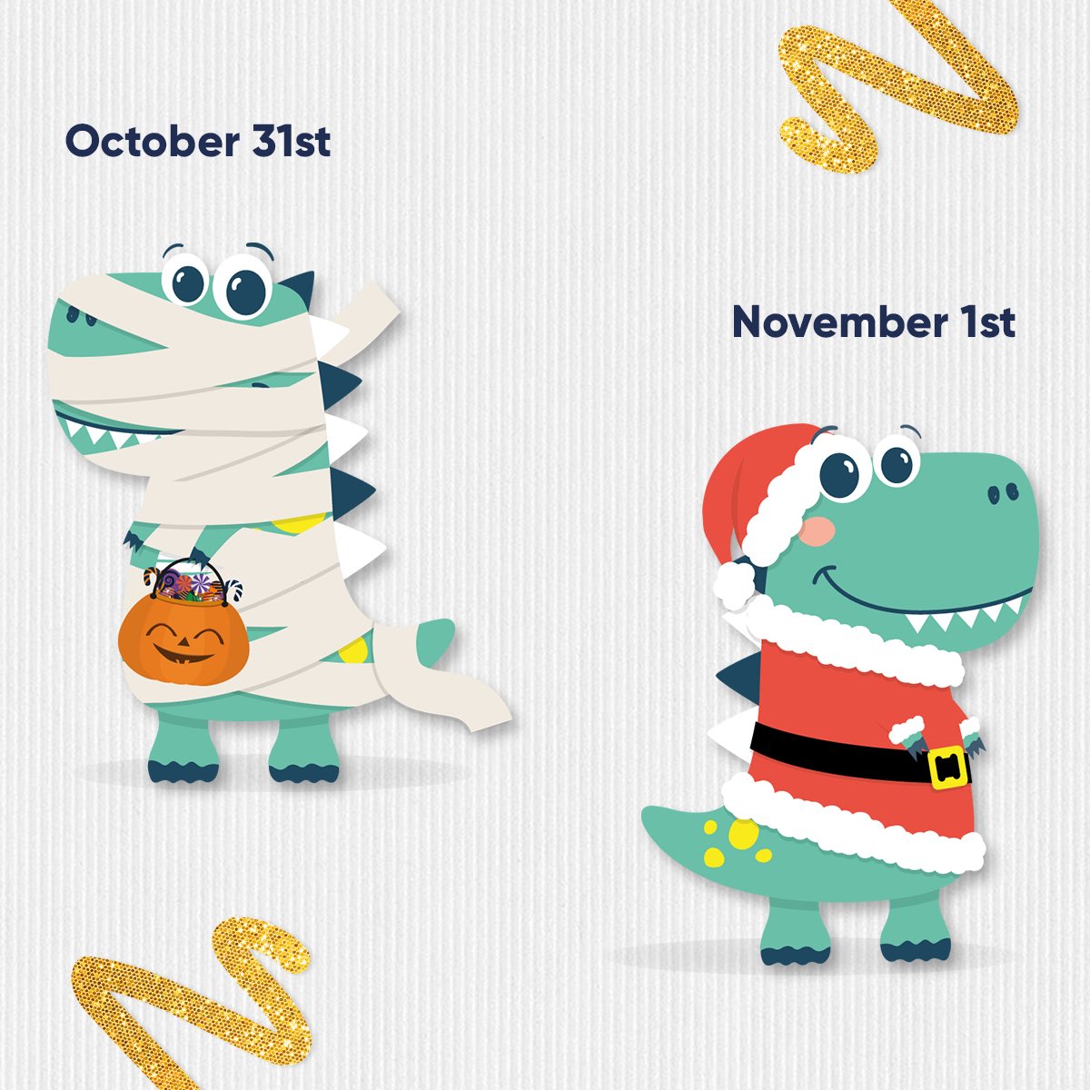 Me today vs me tomorrow! 💀 When is everyone putting up their Christmas decorations? 👀 #theworks #christmascountdown #halloween