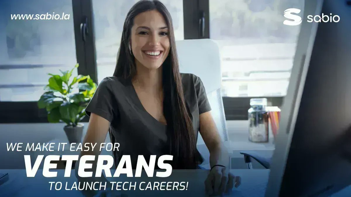 WeSabio's tweet image. Invest in your future! Learn to code & pursue a lucrative career in tech.
Get started by signing up for an info session➡️buff.ly/2FXR37r
#learnprogramming #vetscoding #vabenefits #learncoding #codinglife #vetswhocode #veteranresources #veteransupport #codingbootcamp