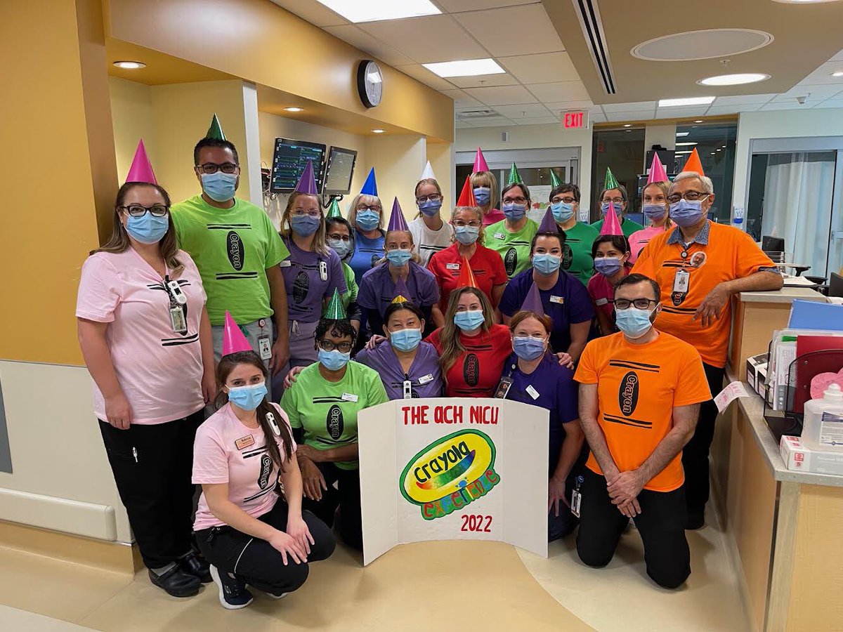 The amazing Alberta Children’s Hospital NICU Crayons adding outstanding color and care for their little patients and families!  #Halloween2022