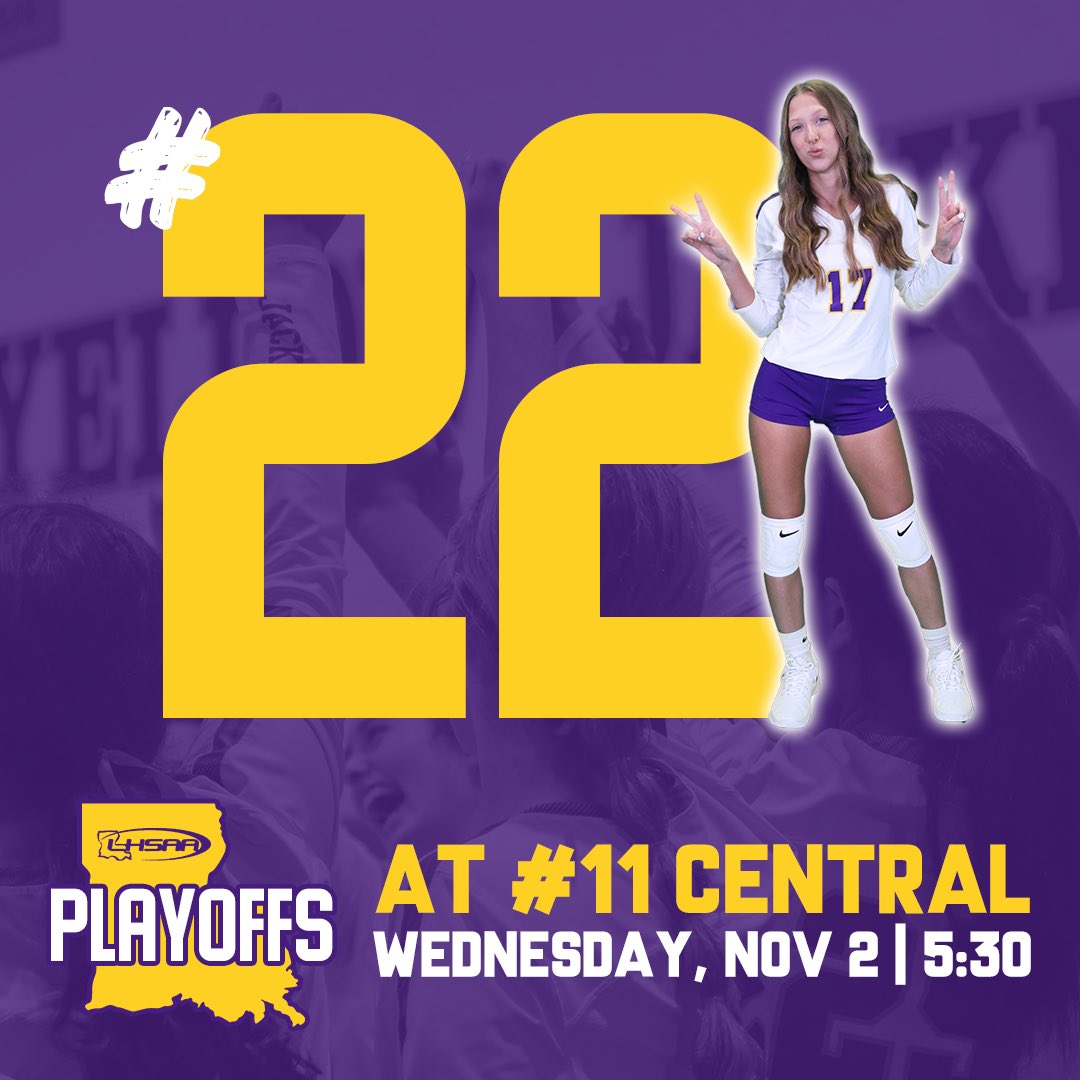DSTV (@dsjacketstv) on Twitter photo First round playoff game against Central? Say less… 😏
<a href="/VolleyballDshs/">DSHSVolleyball</a> earns the No. 22 seed in the LHSAA Volleyball DI playoffs and will play at No. 11 Central Wednesday night at 5:30
Let’s get a huge crowd to come cheer on the Lady Jackets!! First round playoff game against Central? Say less… 😏
<a href="/VolleyballDshs/">DSHSVolleyball</a> earns the No. 22 seed in the LHSAA Volleyball DI playoffs and will play at No. 11 Central Wednesday night at 5:30
Let’s get a huge crowd to come cheer on the Lady Jackets!!