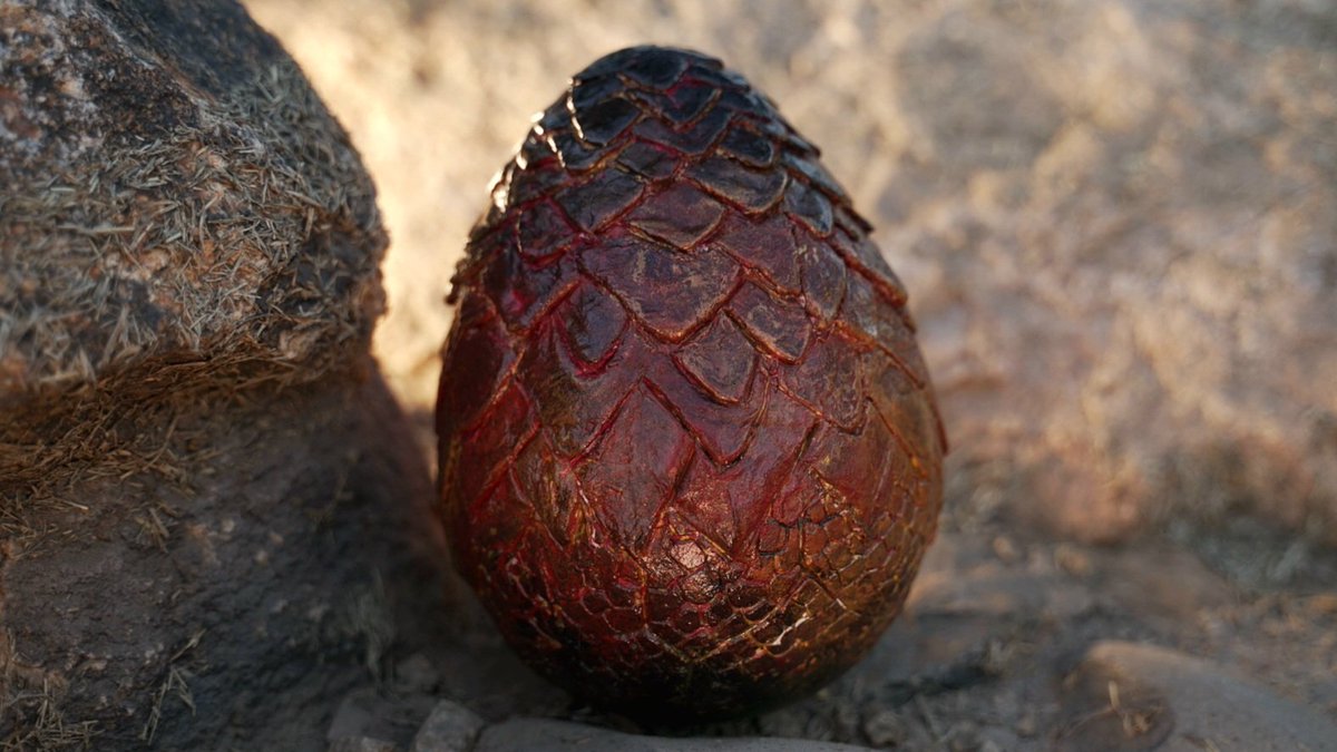 RayJBanna's tweet photo. @WiCnet “Dreams didn’t make us kings. Dragons did.” 
- Daemon Targaryen 
I handmade my dragon egg from blood and fire... and also modeling clay https://t.co/kRnabUNwsM
