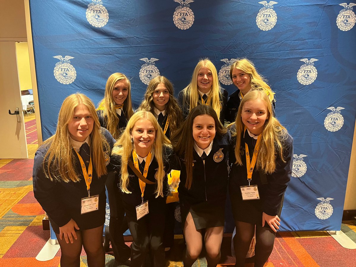 adamscentralFFA's tweet photo. 8 Adams Central FFA members attended National Convention this past week. Jenna Cecrle, Lynsie Lancaster, &amp; Jack Trausch were recognized for their National Finalist Agriscience Fair projects. Finally, past members, Tara Allen &amp; Allison Everhart received their American Degree. https://t.co/IlqAPcwpQo
