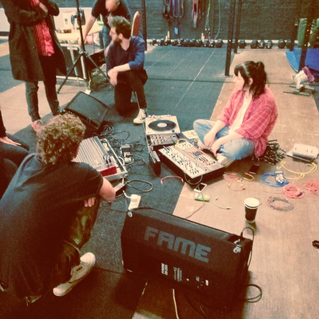 Throw back to an amazing #CollectingPl4ces show last Saturday @akirasileas creating audio wizardry in the eerily huge, historic @maidagym #Aldershot There's still a few days to get your tracks in to join in f4wt.org @aceagrams <a href="/TNLUK/">The National Lottery</a> <a href="/dcmsgovuk/">DCMS</a> <a href="/ace_southwest/">Arts Council England, South West</a>