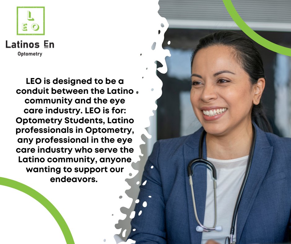 EnOptometry's tweet photo. Who is LEO for? https://t.co/DLfwOpdgso

#eyecareprofessionals #optometrist #optometrystudent #latinosinbusiness #ecp https://t.co/MO19dbVgGA