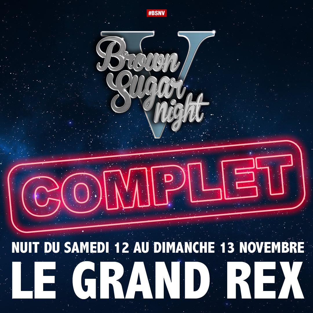 C’était la bagarre sur le site.😖Navrée pour ceux qui n’ont pu obtenir de places mais vous étiez plusieurs milliers déjà connectés avant 18h30. C’est un grand honneur que vous nous faites. Un immense MERCI la #brownsugarfamily !❤️🥺