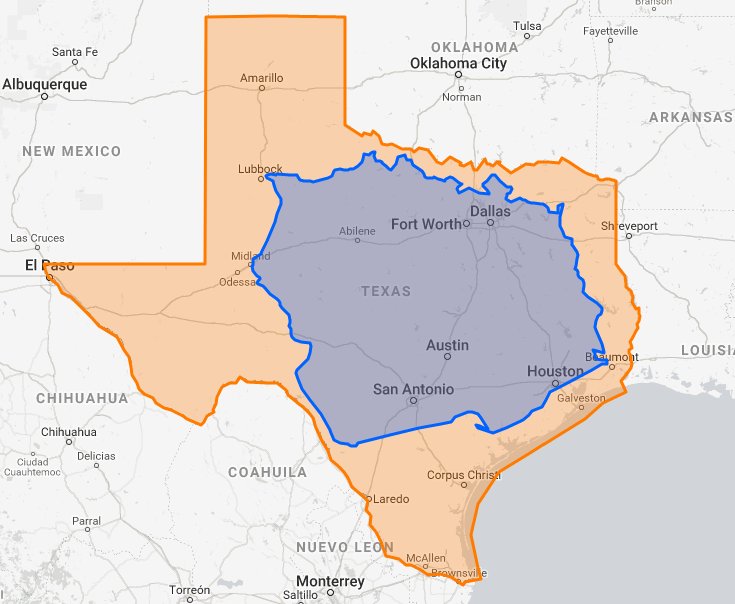 You can fit the entirety of Poland into Texas and still be able to drive around it.