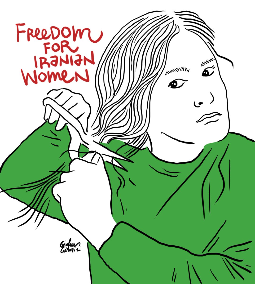All the drawings made for the protests in Iran, in high definition, for free, here: drive.google.com/drive/folders/… #JinJiyanAzadî #JinaMahsaAmini #مهسا_امینی #Mahsa_Amini