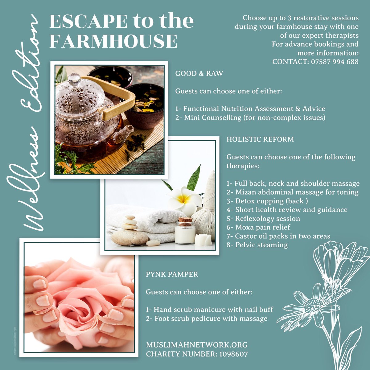 MuslimahNet_'s tweet photo. We’re hosting an exclusive sisters’ well-being retreat event in Suffolk, June 2023. Book early to avoid disappointment! https://t.co/vIUAmWw5rg