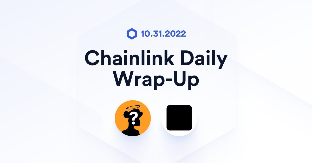 chainlink's tweet photo. ⬡ DAILY WRAP-UP ⬡
 
⛓️ Integrations on #BNBChain and #Ethereum ⛓️
 
• @crazymeta_io | VRF | Randomizing NFT mint &amp; draws
• @opensquare_art | VRF | Distributing NFTs https://t.co/47YGioNpY4
