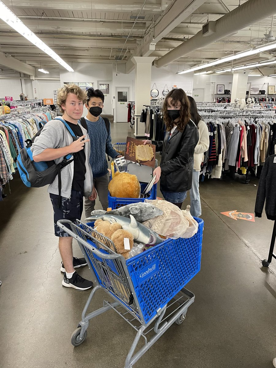Hacking Goodwill finds for social practice artworks #cityaslab #experientiallearning @DTSchoolSeattle