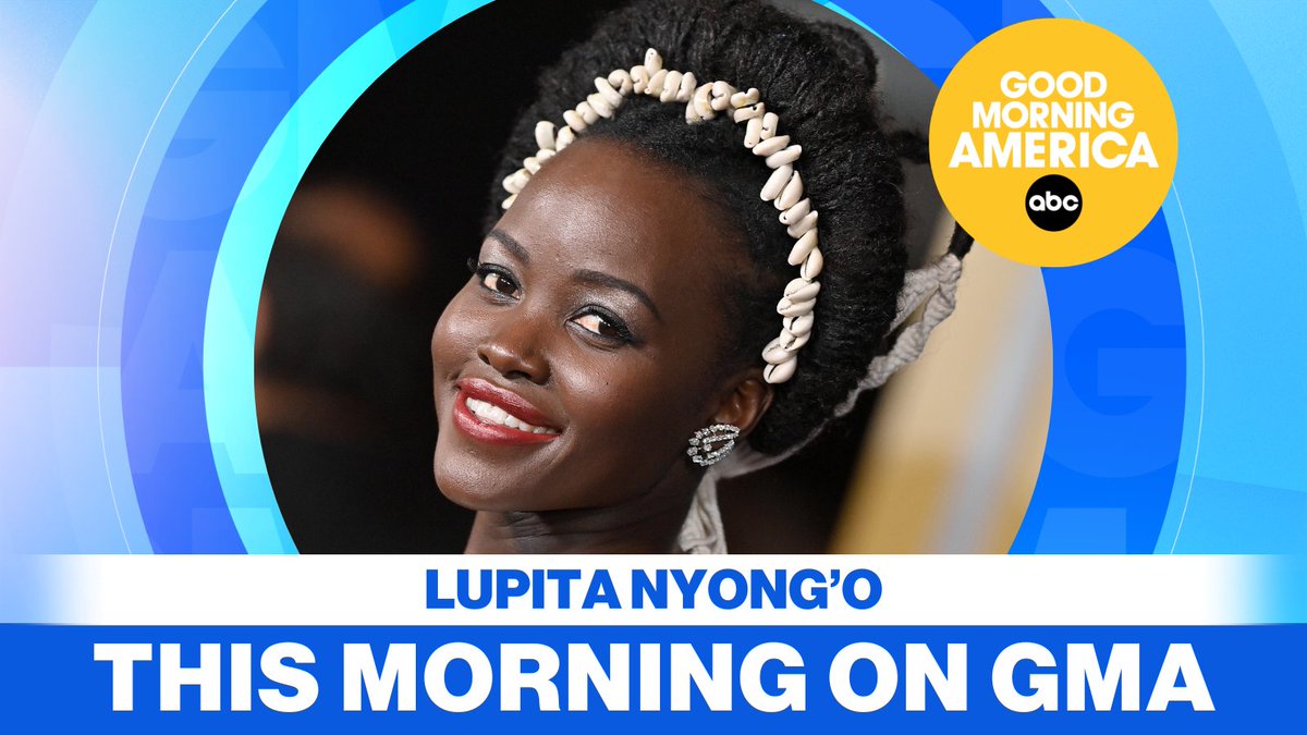 COMING UP ON @GMA: @Lupita_Nyongo joins us LIVE in Times Square to talk @theblackpanther: #WakandaForever!