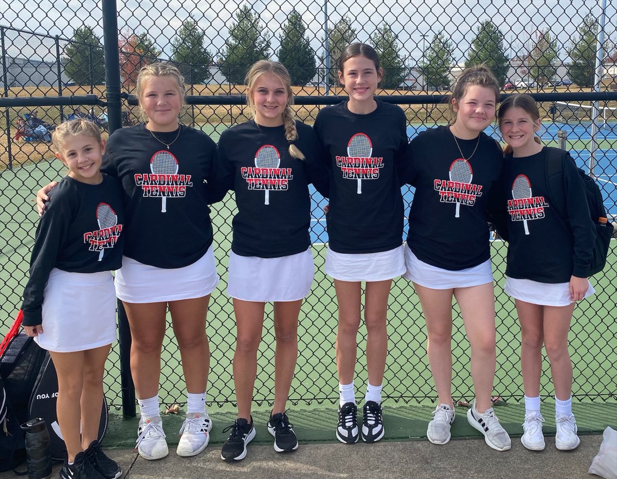 𝐂𝐎𝐍𝐆𝐑𝐀𝐓𝐒 𝐓𝐂𝐌𝐒 𝐆𝐈𝐑𝐋𝐒 𝐓𝐄𝐍𝐍𝐈𝐒!

The TCMS Girls Tennis Team is STATE RUNNER UP in their division! 

Expect greatness from our tennis program!

#tcpride #gocards #tcmstennis #expectgreatness #ladycards 