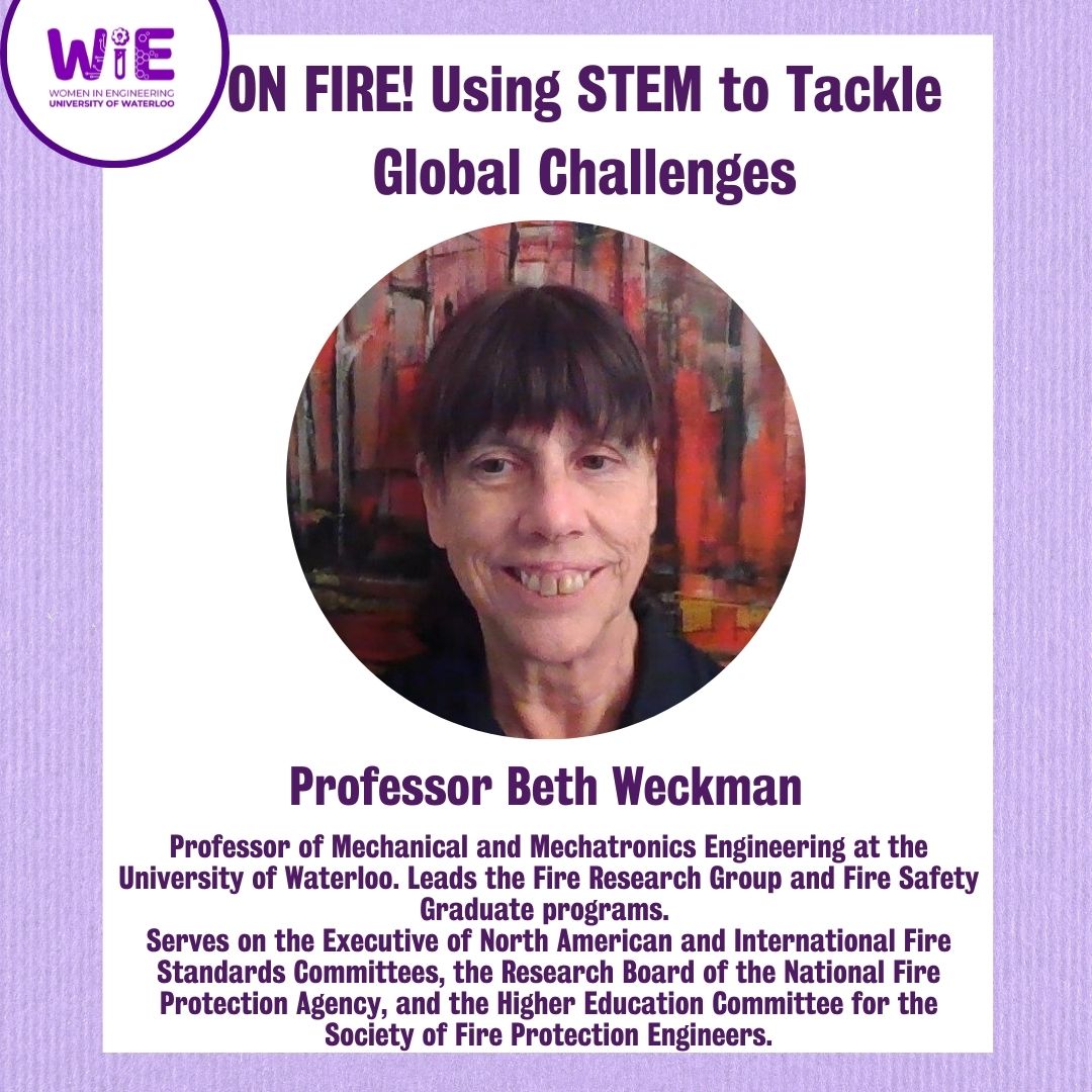 We are honoured to host two WiE leaders: Maegan Spencer and Professor Beth Weckman

Event Details: Tuesday, November 8th, 12:00-1:00 pm in Engineering 7, Room 2357 (Conrad Business Lounge)

🥤Free snacks &amp; drinks will be provided🍎

Link in bio to register! 💜