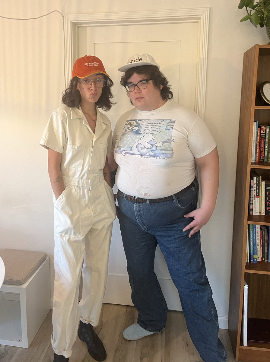 Happy Halloween, @autogynefiles and I went as each other this year. wanna hear something terrifying, though? Girl God at @BellHouseNY for @nycomedyfest with Tim Rogers (108), @zachcherrygmail and @Senn_Spud is almost sold out!! Tix at girlgodshow.com