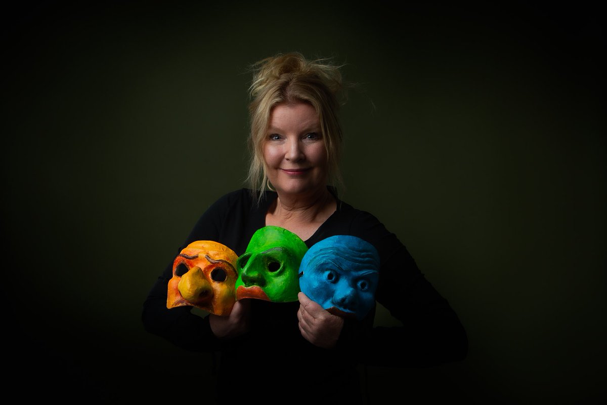 Halloween is a perfect day for maskplay!! Actually any autumn evening or day will do us - Which mask would you choose?  Our next mas workshop is 12/13 November in Sauve, Gard 30610, France- taught by ⁦<a href="/FreyaStang/">Freya Stang</a>⁩ #halloween #maskplay #freyastang #commedia #harlequin