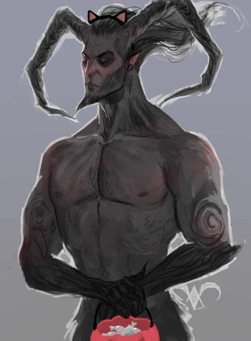 Happy Halloween Adepts!Retweet to put sweets in this elegant man's basket uwu 