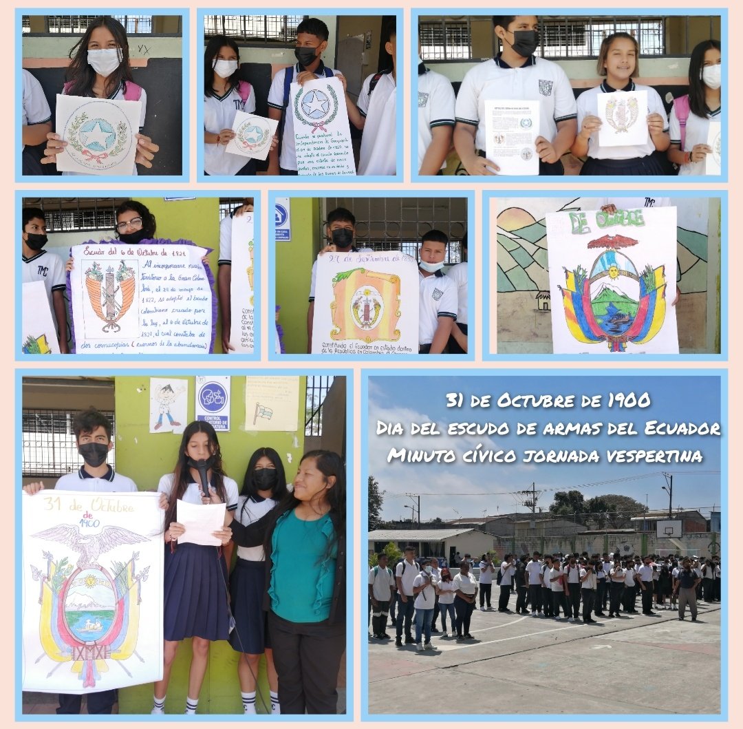 Omni_Kike's tweet photo. @monka78 @EducacionZ5_Ec @Educacion_Ec @mariabrownp @CpccsEc @goberguayasec @ComunicacionEc UE Teodoro Maldonado Carbo rinde tributo a nuestro emblema patrio #09d04 #EscudoDeArmasDelEcuador https://t.co/8XfA1Wbdgm
