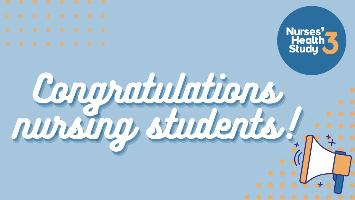 Nurses' Health Study 3 tweet media