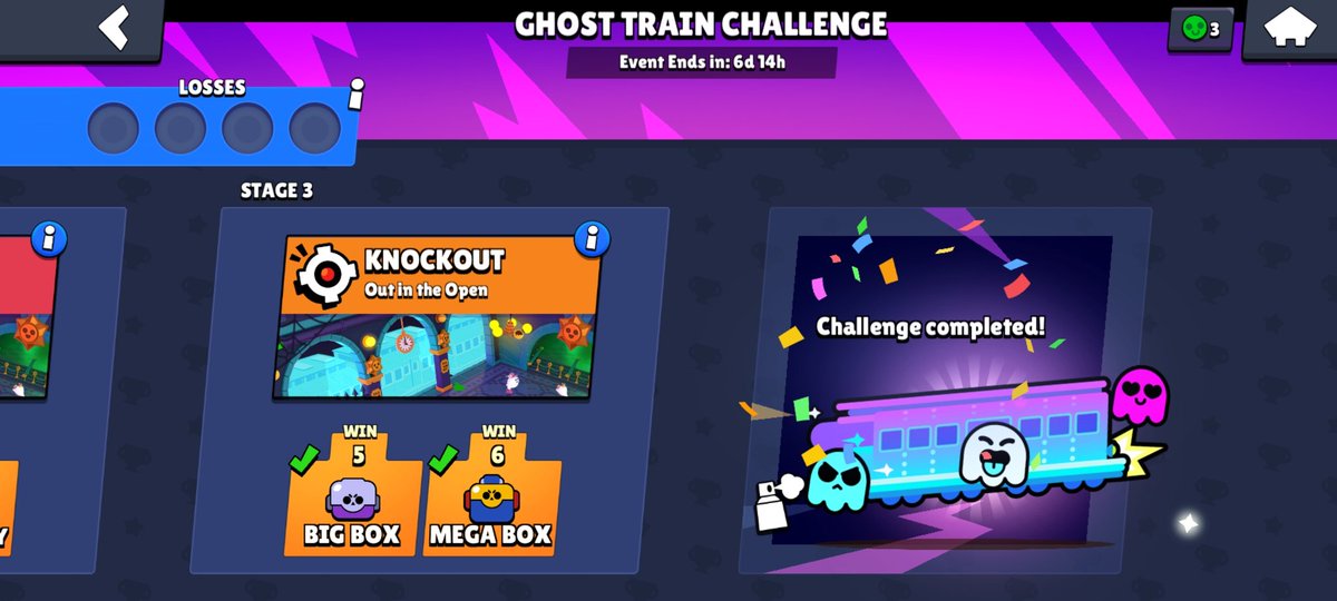 SEE__Network's tweet image. Ghost Train Challenge done! #BrawlStars