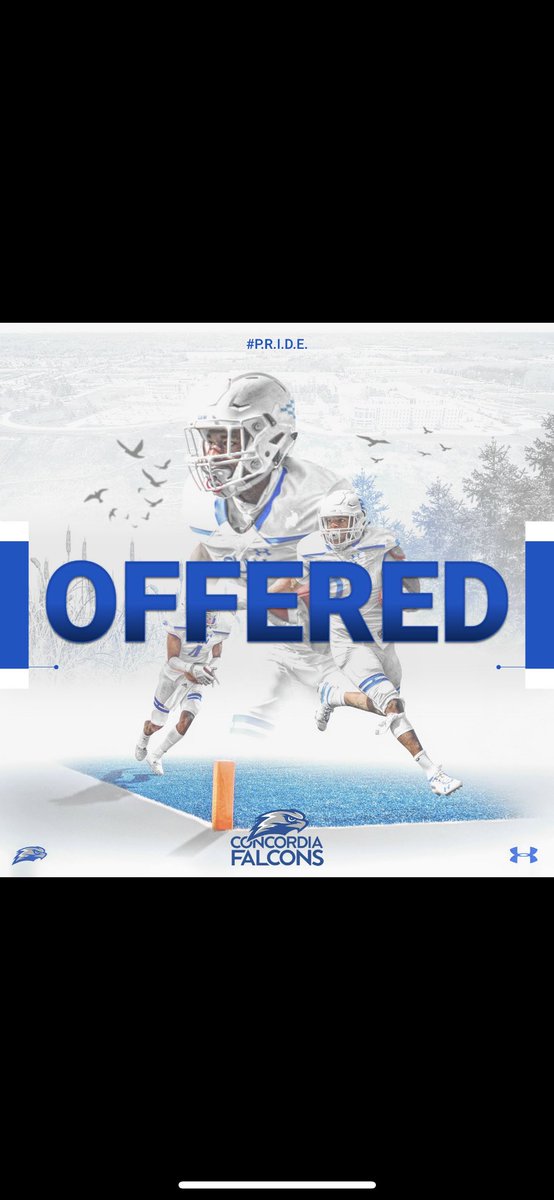 #AGTG After a great conversation with @coachcwhite I am blessed and honored to receive an offer to play collegiate football @CUWFB. @CoachDavis82 @CoachMcGuire16 @TXPrivateFBGuy