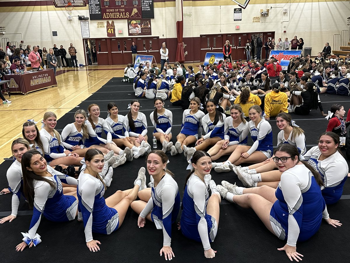 Levittown_PS's tweet photo. Great job to our @Division_HS Varsity Cheerleading team, who won the New York State Game Day East Invitational on Saturday! Keep it up! #SuccessatLPS https://t.co/rUEbHQQso5