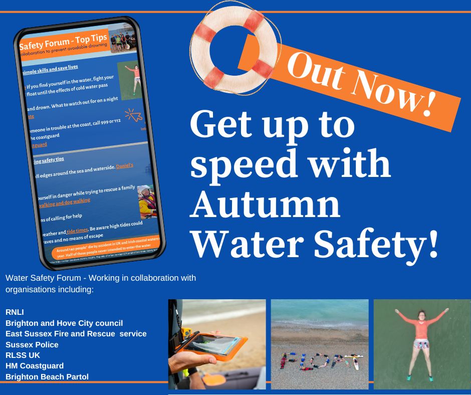 BHhealthylife's tweet image. 🚩Top Tips - Autumn Water Safety🚩

Brought to you from the Brighton &amp;amp; Hove Water Safety Forum @RNLI @RLSSUK @HMCoastguard @RNLIBrighton @beachpatrol2019 @EastSussexFRS @ShorehamCG @sussex_police 

LINK BELOW👇
ow.ly/8Vuw50Lq6zH

#RespectTheWater #FloatToLive #BHWaterSafety