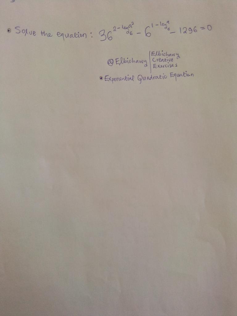 Elbichawy's tweet image. Can you try this mathematical equation in @Elbichawy book?

The @#ElbichawyBookOfElementaryIntermediateAndAdvancedMathematics is in the Publishing Press currently, need your prayers...

 Thank you.
@AmeenuEyyahElbichawy.