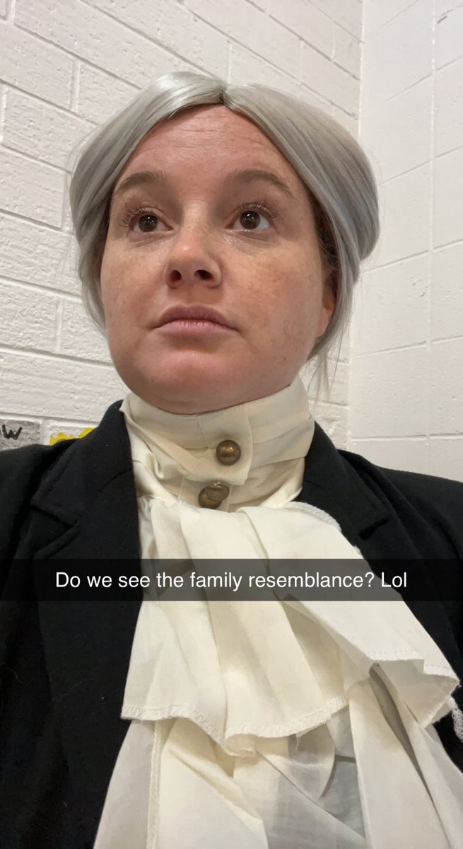 therooteddruid's tweet photo. Sometimes when an elder white woman goes on a tangent about #samhain being evil you just gotta adjust your Georgette Washington wig and let that shit go. We’re having more fun than her 😉 https://t.co/pn929XhUIi