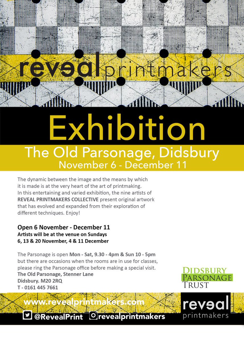 #countdown to our next #exhibition opening on 6th November <a href="/Parsonagetrust/">Parsonagetrust</a> in #didsbury #contemporaryprintmaking #groupexhibition #collective
