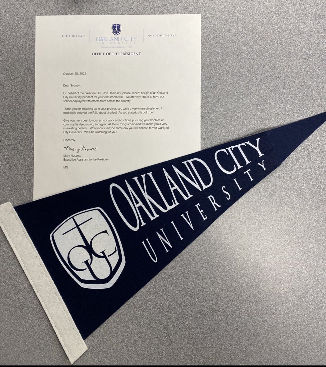 MrVBane's tweet photo. 5 more pennants arrived today!  We are almost to the 50% success mark thanks to these schools. https://t.co/s3bsZ3CdbE