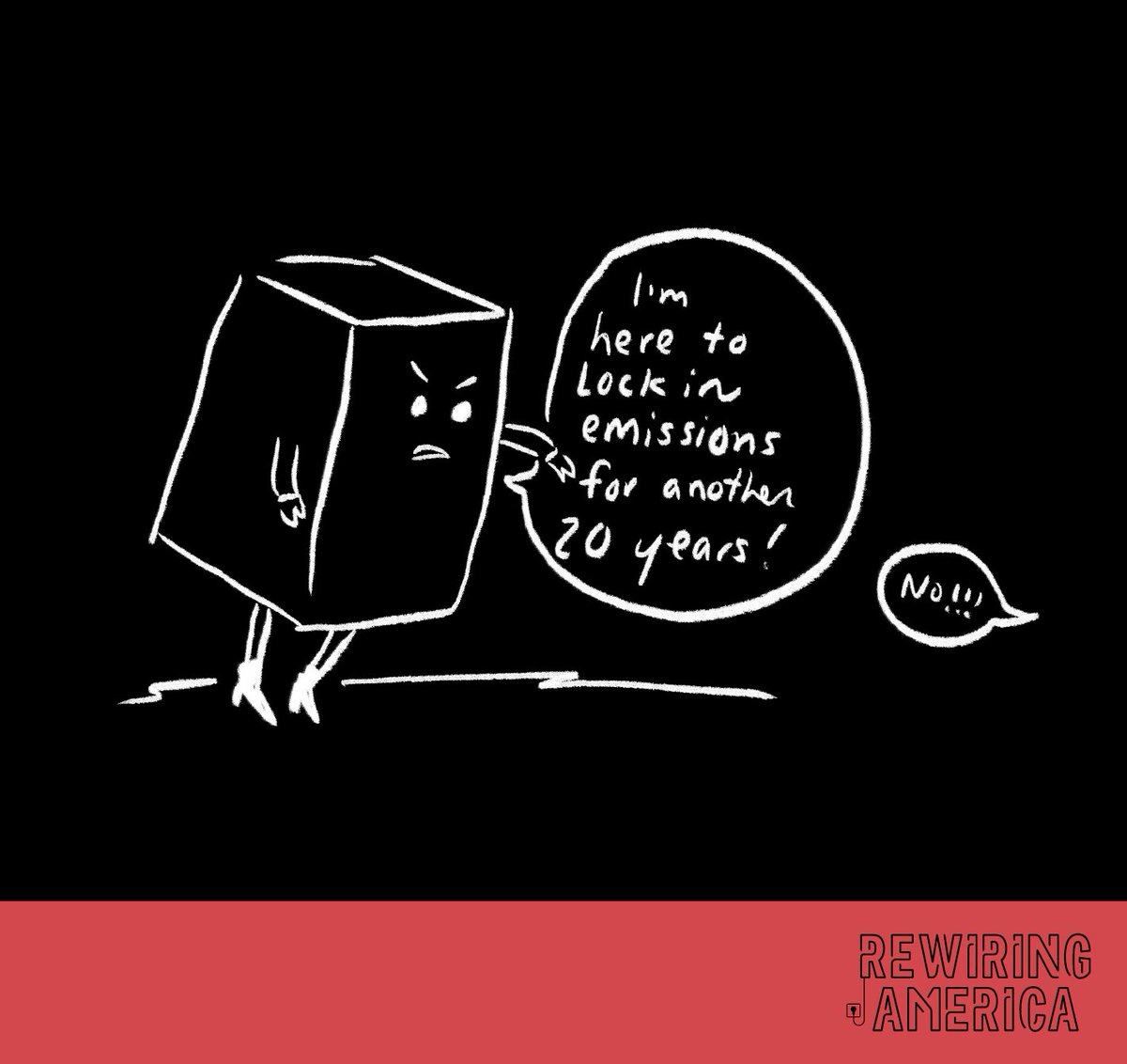 We guarantee no scarier costume than fossil fuel lock-in. #Electrifyeverything Happy Halloween!