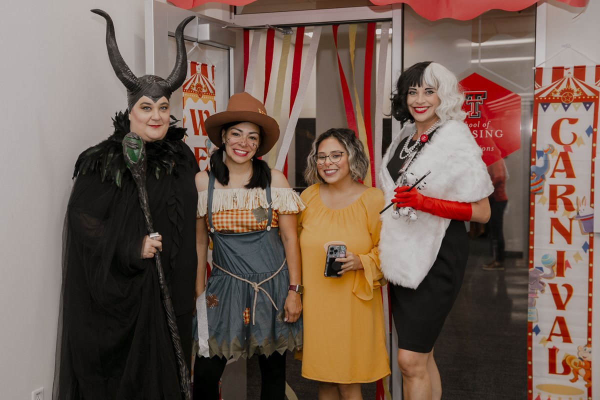 TTUHSC's tweet photo. Happy Halloween! Lots of spooky characters haunted the halls of #TTUHSC today. We hope you all have a fun and safe #Halloween tonight. 👻🧛🎃🧙‍♀️ https://t.co/dTw42Uq2pK