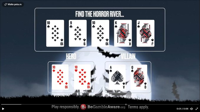 axeincar's tweet photo. @PokerStarsUK [mondenkind] #HorrorRiver https://t.co/BBoG4EaIAC