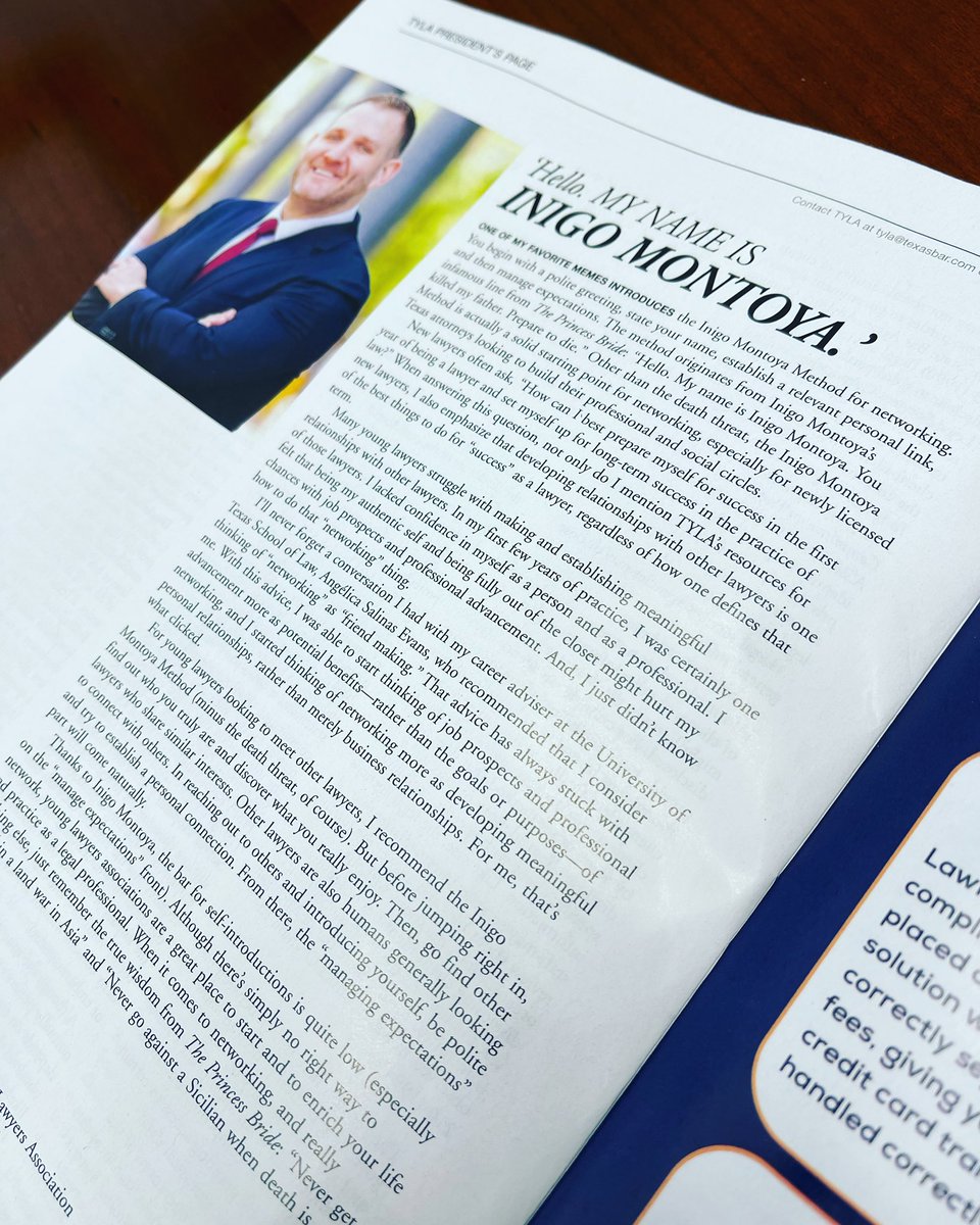 My most recent TBJ column is out, hope you enjoy #AppellateLawyer #EmploymentLawyer #PrincessBride #appellatetwitter