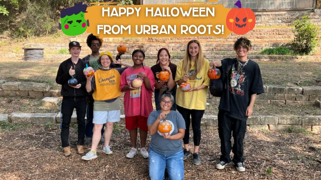 Look at our sBOOkey youth 👻 This month, to celebrate Halloween, they painted some pumpkins to get in the spirit, made some scarecrows, and dressed up for a fun day on the farm!