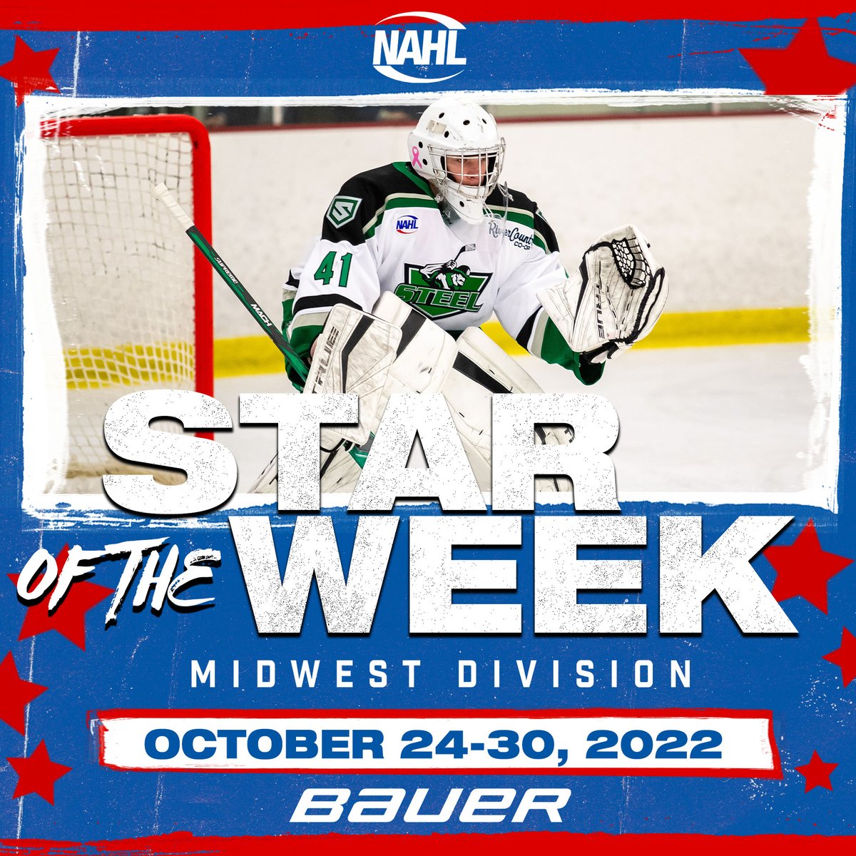 #NAHL <a href="/BauerHockey/">BAUER Hockey</a> Midwest Division Star of the Week for October 24-30, 2022: Carter Wishart, Goaltender, <a href="/ChippewaSteel/">Chippewa Steel Hockey</a> nahl.com/news/story.cfm…