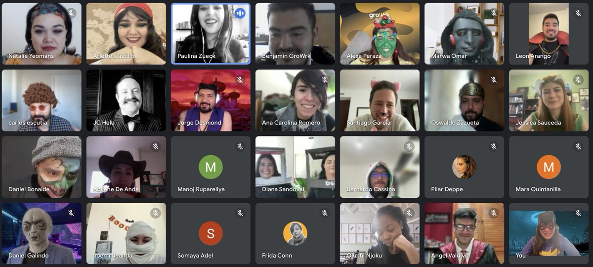 Happy Halloween  🎃👻🍂🎃🦇🕷️

Even though we’re a remote team, we like to stay festive. 

We had a costume contest at our All Hands meeting with special appearances from the Addams family, Aladdin, Batman, Harry Potter, computers, aliens, vampires and more.

Thanks, team!