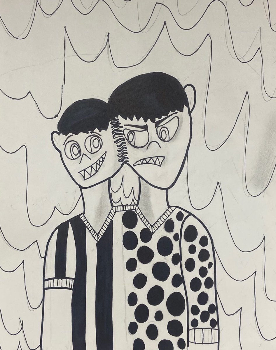 MsGraysArtRoom's tweet photo. In honor of Halloween, here are some of my student’s Tim Burton inspired self-portraits 💀🎃👻

#artistsontwitter #artiscool #timburton #keepartinschool https://t.co/VoxcATmUWn