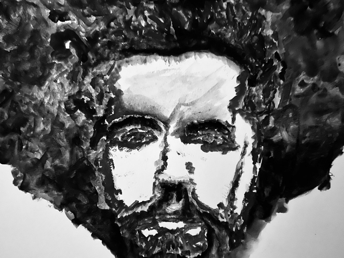 has_a_nova's tweet photo. @jaaysart #blackandwhite #painting #watercolor https://t.co/xj9nsbXtLX